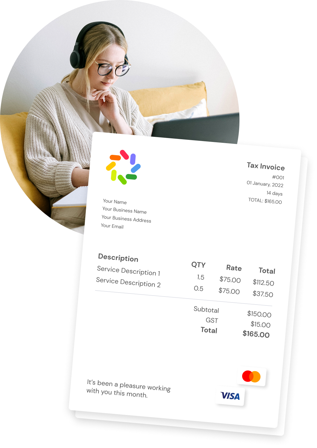 invoice template excel australia