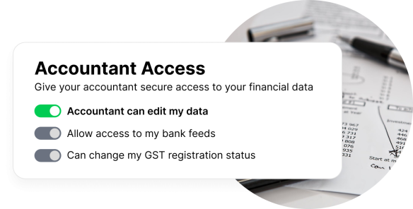 Screenshot showing ability to configure Accountant Access