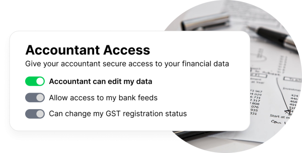 Screenshot showing ability to configure Accountant Access